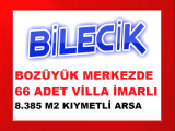 bilecik bozüyük merkez de 66 adet villa imarlı 8.385 m2 imarlı arsa