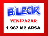 bilecik yenipazar da bölgenin en hızlı değer kazana bölgesinde 1.967 m2 arsa