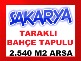 sakarya taraklı da içinde yetişkin ceviz ağaçları olan merkeze 1 km mesafede 2.540 m2 arsa