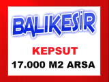 balıkesir kapsut ta reel fiyatla 17.000 m2 konumu güzel arazi