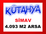 kütahya simav da yola 20 metre ilçe - köy bağlantı yol üzeri çevresinde köy evleri olan 4.093 m2 bedava fiyatına arsa