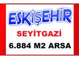 eskişehir de tarım hayvacılığa uygun yolu olan düz 6.884 m2 yatırım için ideal arazi