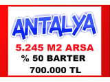 antalya gazipaşa da 5.425 m2 yatırımlık arazi