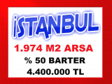 istanbul çatalca da merkezi lokasyonda 1.974 m2 kıymetli arsa