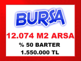 bursa yenişehir de 12.000 m2 reel fiyatla arsa