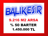 balıkesir havran da 9.216 m2 iyi lokasyonda yatırımlık arsa